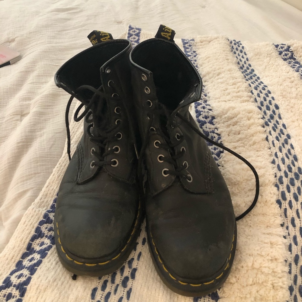 Men’s black doc martens